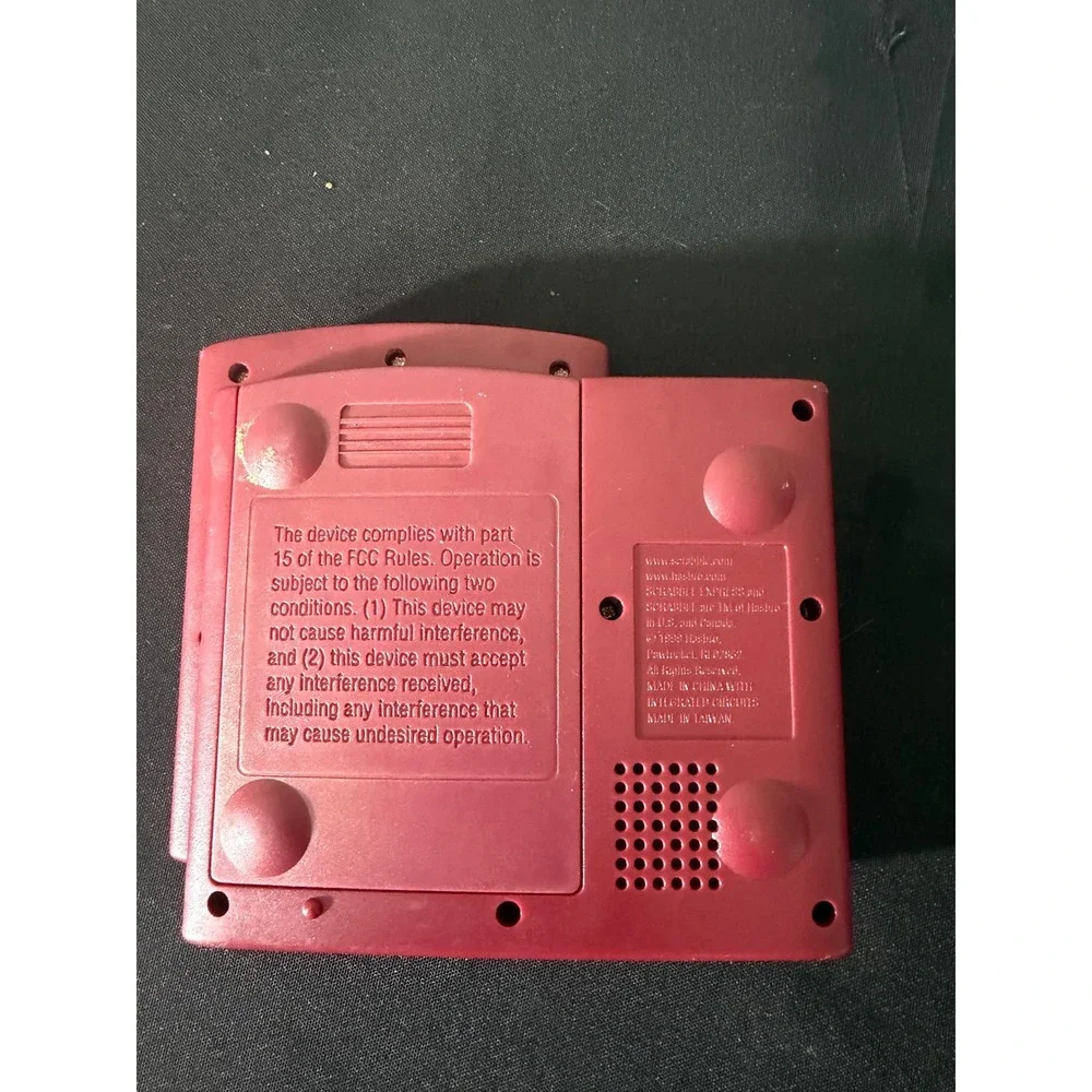 Hasbro‎ Scrabble Express Handheld Game OS Maroon Good Vintage 1999 Word Game